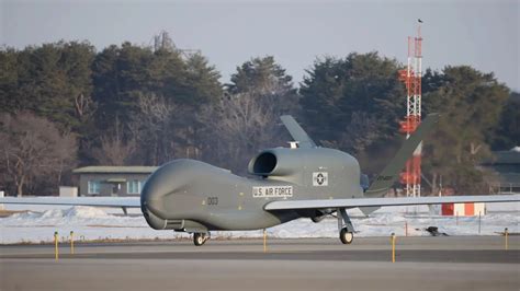 Japan Takes Northrop Grumman Rq 4b Global Hawk Drone Into The Air For