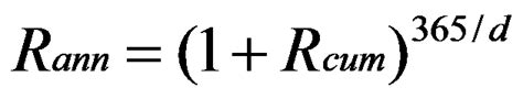 (1) an equation or expression. annualized-return-formula | The Spaulding Group