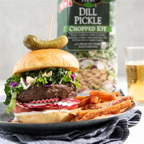 Dill Pickle Chopped Burger Taylor Farms