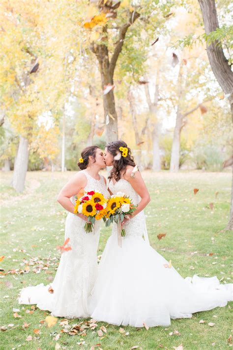 Maybe you would like to learn more about one of these? Bright fall sunflower wedding