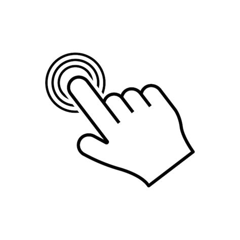 Premium Vector By Clicking The Finger Icon The Hand Points To The