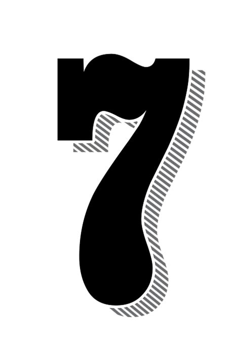 Numbers Seven 7 Drop · Free Image On Pixabay