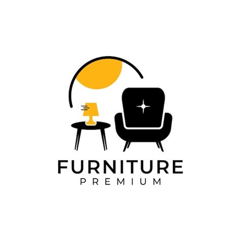 Premium Vector Interior Room Gallery Furniture Logo Design