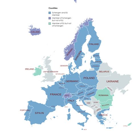 Schengen Area List Of The 29 Schengen Countries
