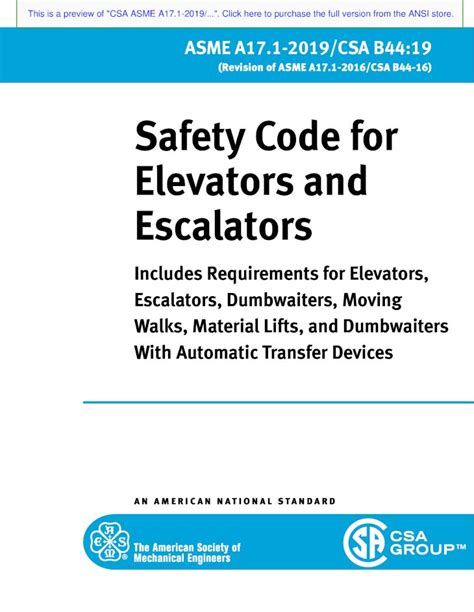 Safety Code For Elevators And Escalators · 2020 02 13 · Elevators And