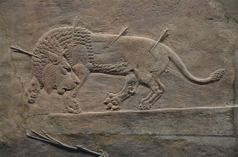 Sculpted Reliefs Depicting Ashurbanipal The Last Great Assyrian King