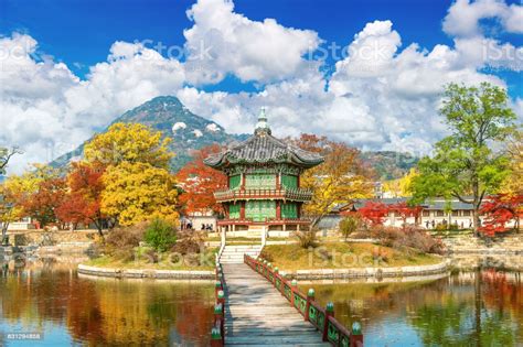 Gyeongbokgung Palace In Autumnsouth Korea Stock Photo - Download Image ...