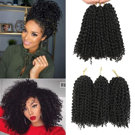 2019 Malibob Kinky Curly Crochet Hair Weaves 8inch Ombre Jerry Curly Twist Hair Synthetic