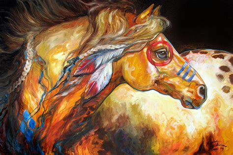 Native American War Horse Paintings