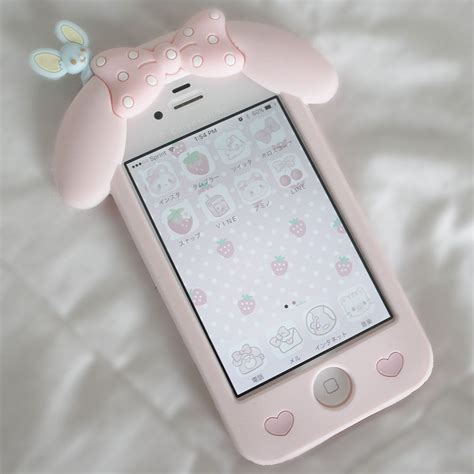 Nyamilk Baby Pink Aesthetic Kawaii Phone Case Pink Aesthetic