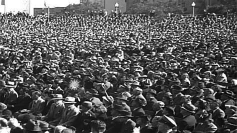 A Large Crowd Gathers To Greet Wendell Willkie In San Francisco California Hd Stock Footage