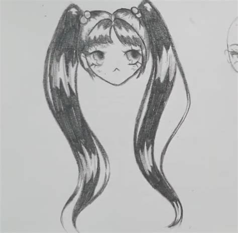 How To Draw Female Anime Hair In Pencil Bangs Pigtails And Ponytails