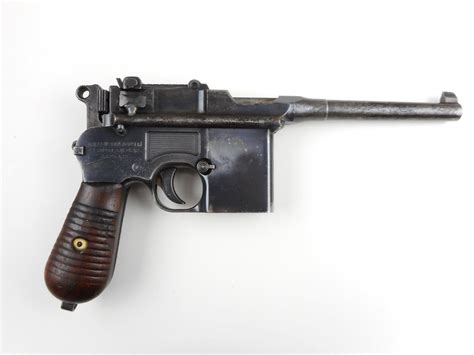 Deactivated Wwi Era Mauser Model C96 Broomhandle Schnellfeuer