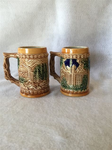 Pair of Vintage German Style Beer Steins from 1950s Made In | Etsy