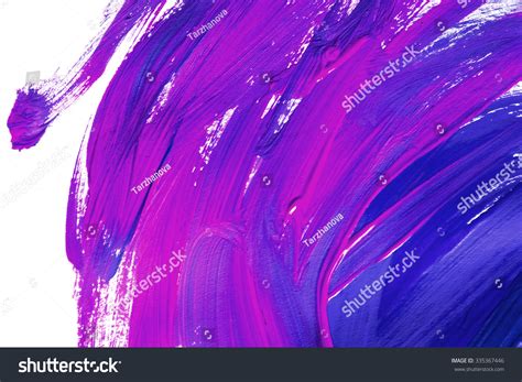 Blue Purple Paint Brush Strokes On Stock Photo 335367446 Shutterstock