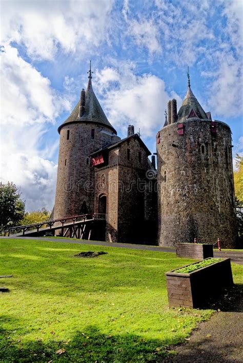 Castell Coch Red Castle Gothic Revival Castle Stock Photo Image