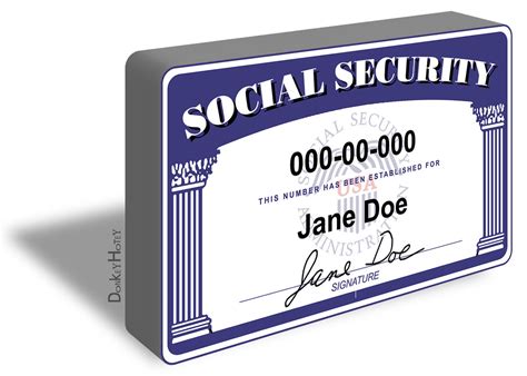 Many website templates allow users to create fake social security cards. Social Security Card - Illustration | Illustration: 3D Socia… | Flickr