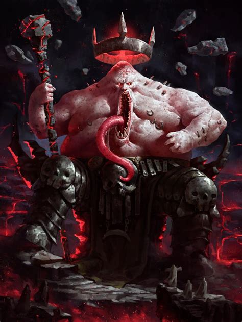 Demon Lord By Pumpkinpie92 Fantasy Monster Fantasy Creatures Scary Art