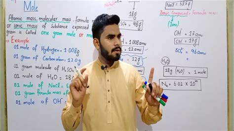 Concept Of Mole Class In Urdu Hindi Chapter No Basic