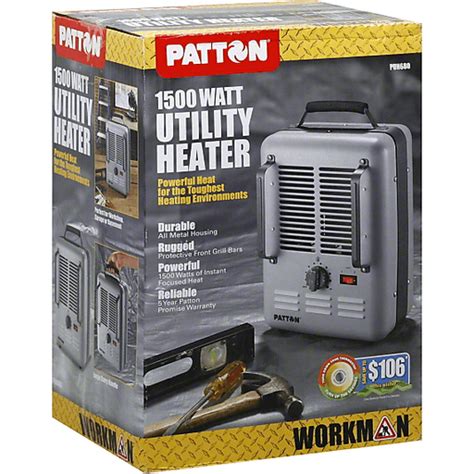 Patton Workman Utility Heater 1500 Watt Shop Bassetts Market