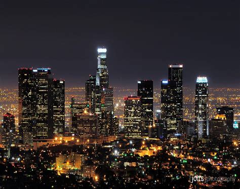 Downtown La Los Angeles Skyline Los Angeles At Night Los Angeles