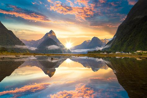 The Milford Sound Fiord Fiordland National Park New Zealand