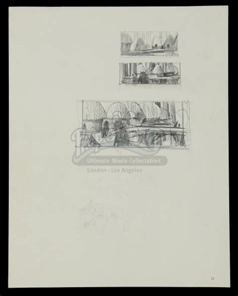 STAR WARS RETURN OF THE JEDI Ralph McQuarrie Hand Drawn Portfolio Thumbnail Sketches