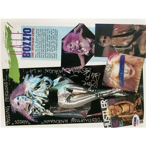 missing persons dale bozzio signed photo gfa authenticated