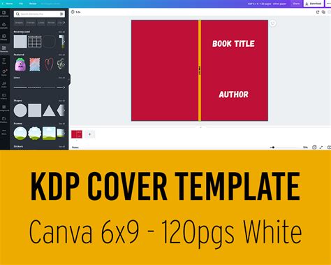 KDP Cover Template (Canva) 6 x 9 - 120 Pages White Paper - The POD Files