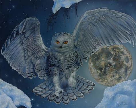 Night Owl Painting By Jerry Graham Fine Art America