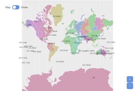 World Time Zone Map Amcharts