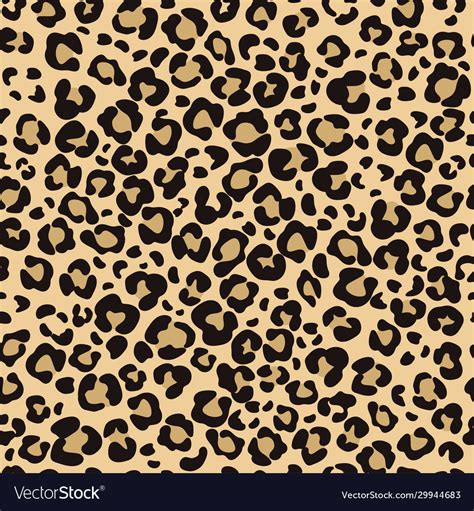 Leopard Skin Seamless Pattern Cheetah Jaguar Vector Image