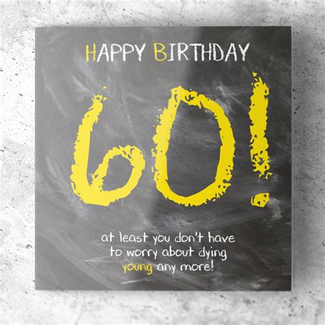Funny 60th Birthday card for Dad Father Mum Cousin Friend Rude | Etsy