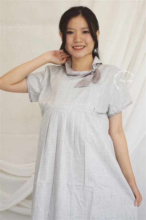 Model baju hamil dress batik. Amy Dress Baju Hamil Menyusui Simple Elegant - DRG 02 Abu Muda