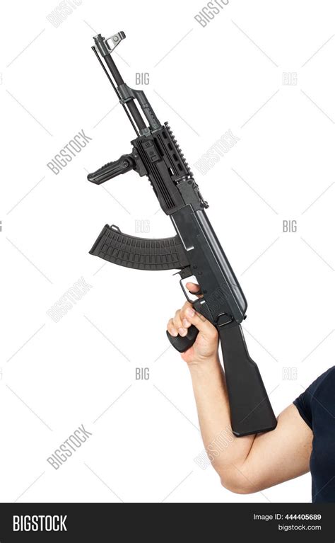 Hand Holding Ak 47 Image And Photo Free Trial Bigstock
