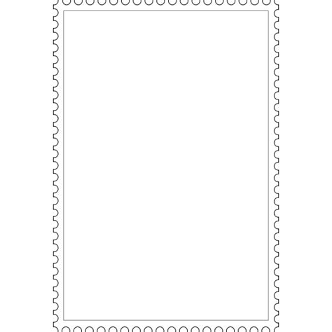 Rectangular Stamp Frame With Inner Frame Vector Graphics Free Svg