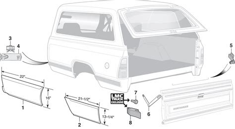 Quarter Panel And Tailgate Components