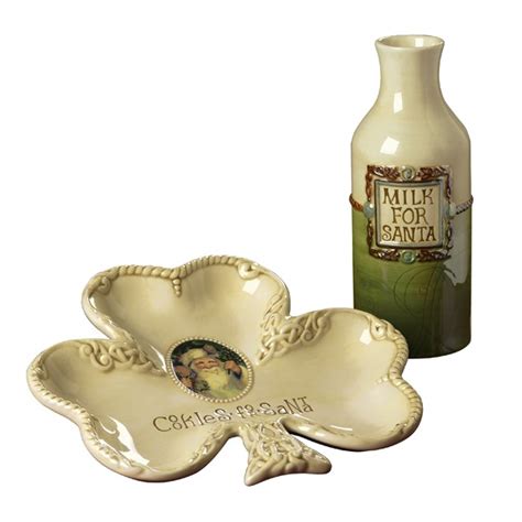 Plan ahead your gifting ideas for this christmas with irish cream crinkle cookies. Irish Christmas - Milk and Cookies for Santa Jug & Plate ...