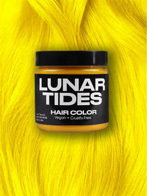 lunar tides hair dye citrine yellow cosmic