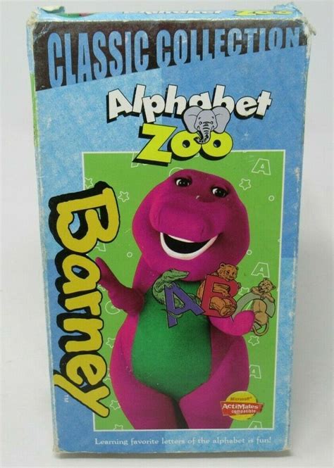 Barney Alphabet Zoo Classic Collection Vhs Video Learning Letters
