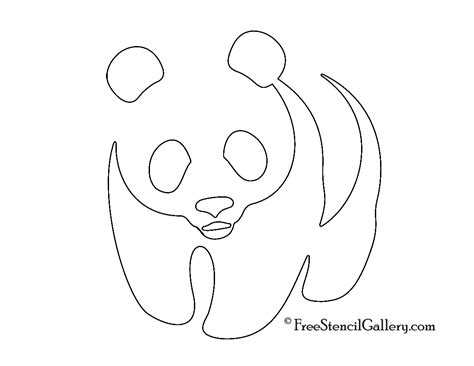 Panda Stencil Free Stencil Gallery