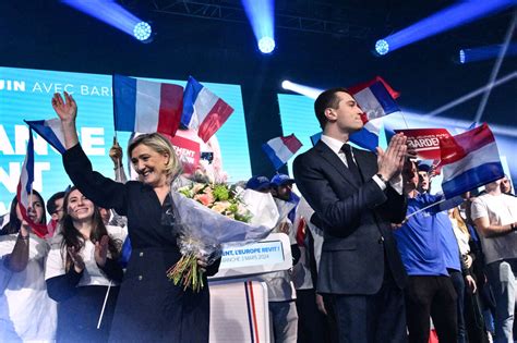 Vu de létranger Le RN lance sa campagne des européennes avec Macron