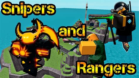 Only Snipers And Rangers Solo Roblox Tower Defense Simulator Molten