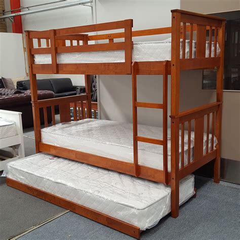 Furniture Place Nz Holly King Single Bunk Bed With Trundle Mattresses