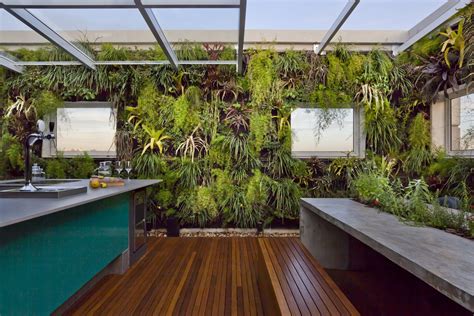 Photo 2 Of 16 In Living Green Walls Bring Jungle Vibes Into A Brazilian