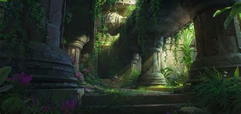 Artstation Temple In A Jungle Katya Gudkina Cool Pictures Of