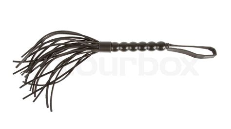 Leather Whip Isolated Stock Image Colourbox