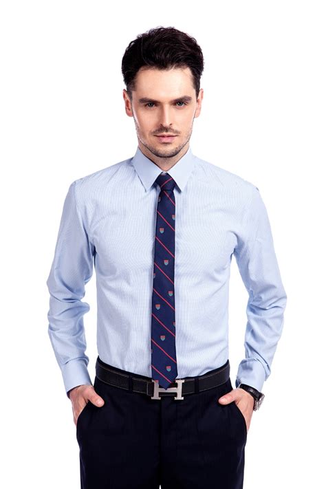Ctd New Arriving Light Blue Checks Mens Formal Dress Tailored Shirts In