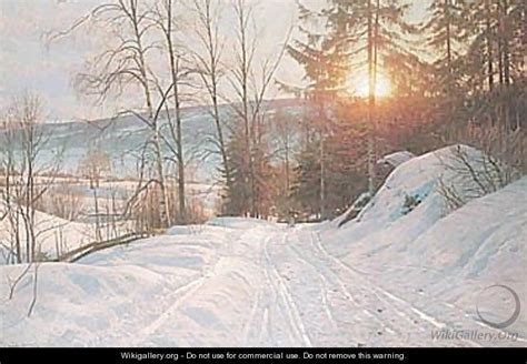 Winter Sunrise Langseth Peder Monsted The Largest