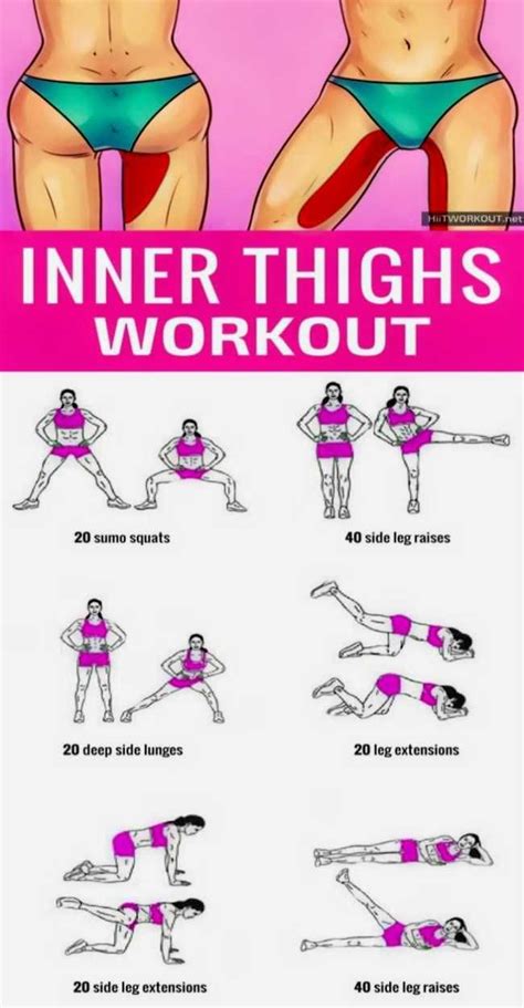 10 Minutes Inner Thigh Workout At Home Inner Thigh Workout Exercise Fitness Body